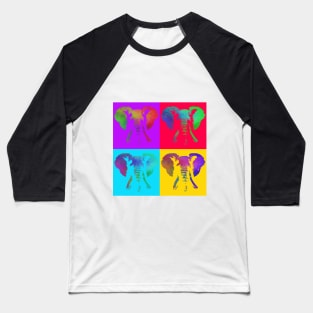 Pop Art - African Elephant Baseball T-Shirt